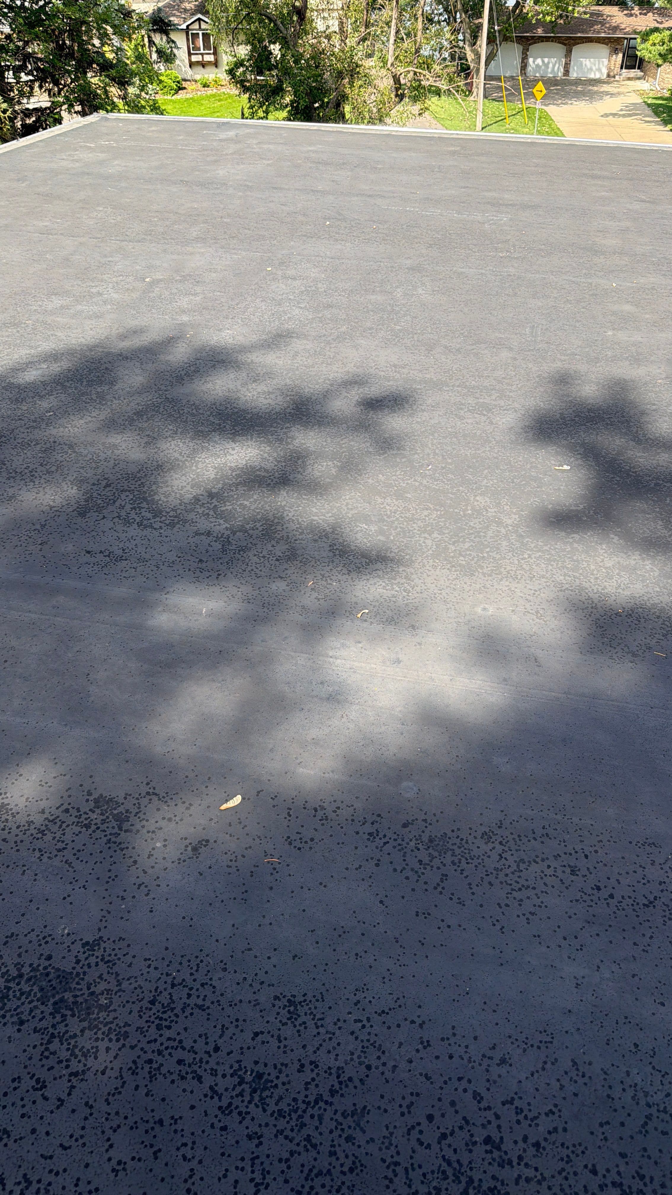 Flat commercial roof in Roseville documented during a Modex inspection