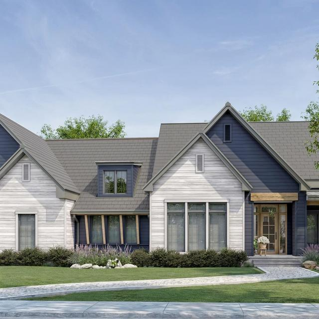 EDCO Prism Series steel shiplap siding on a contemporary home